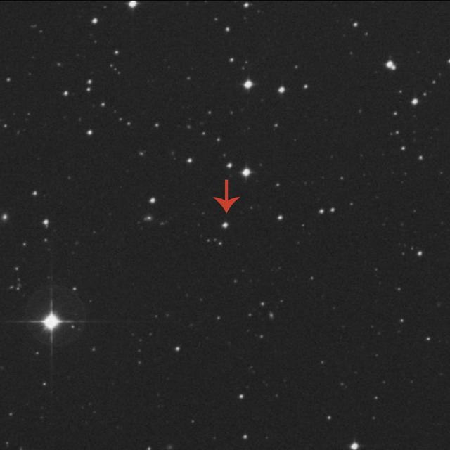SMSS J0313-6708 was revealed to be an iron-poor star by the SkyMapper telescope and the follow-up spectroscopic observations. (Image: by Anglo-Australian Observatory (AAO) in 1989. CAI/Paris – provided by CDS image server, Aladin: Bonnarel F., et al. Astron. Astrophys., Suppl. Ser., 143, 33-40 (2000))