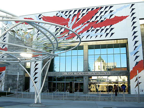 AAAS年次大会の主会場、サンノゼコンベンションセンター入り口