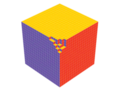 Fig.2: Each black hole quantum state corresponds to a molten crystal.2