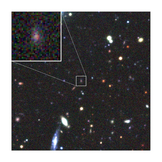 Canada-France-Hawaii-Telescope  (CFHT) image of the field before the supernova. (Credit: Kavli IPMU /  CFHT)