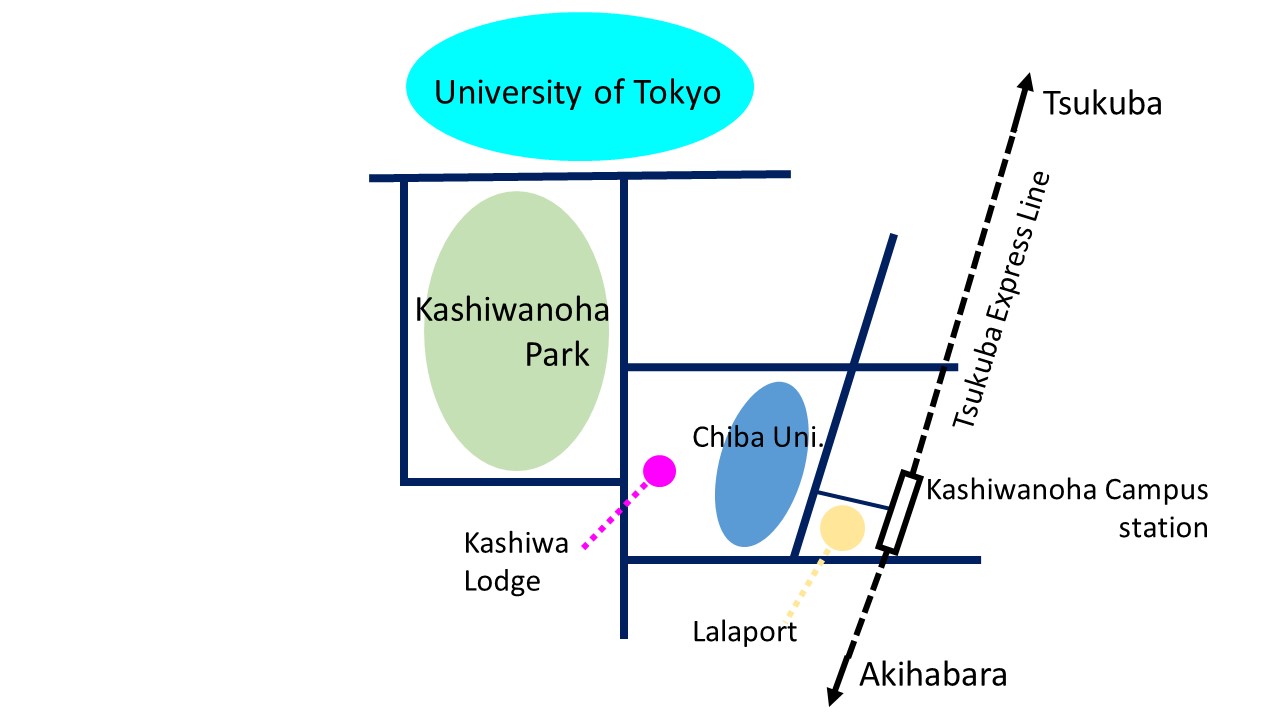 Kashiwanoha Campus Map: Kashiwanoha Campus station - U Tokyo