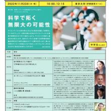 NOV 23 (WED) 11th Annual WPI Science Symposium: "The Infinite Possibilities Opened by Science" NOV 23 (WED) 11th Annual WPI Science Symposium: "The Infinite Possibilities Opened by Science"